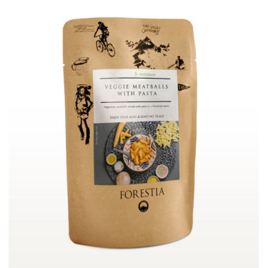 Almôndegas vegetarianas com massa