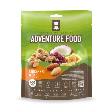 Muesli crocante com leite e fruta