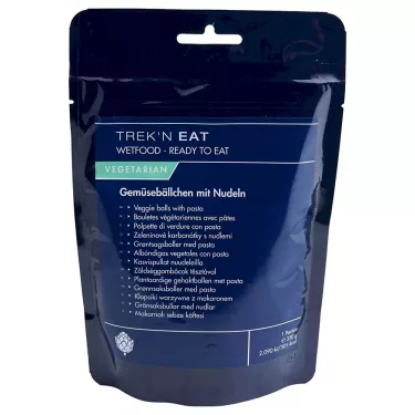 Almôndegas vegetarianas com massa