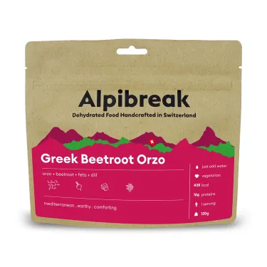 Orzo grego com beterraba