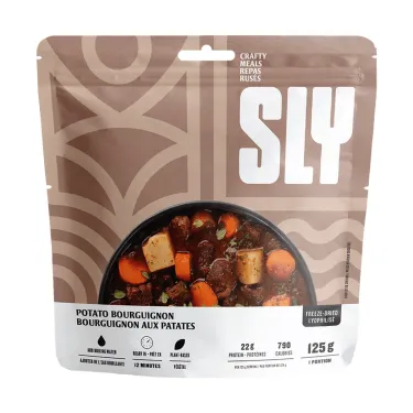 Bourguignon vegetariano com batatas